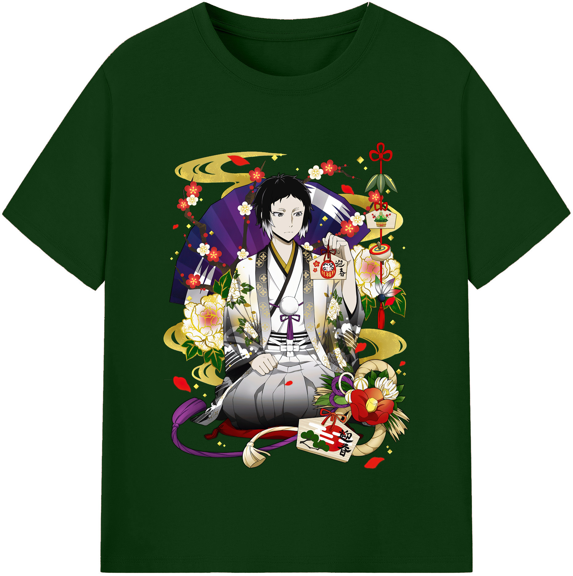 （画像用） 文豪ストレイドッグス Bungo Stray Dogs 綿100％半袖Tシャツ（フロントプリント）